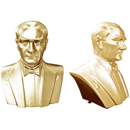 Atatürk Büstü 80 cm Polyester Kapalı Atatürk Büstü 80 cm Polyester Kapalı