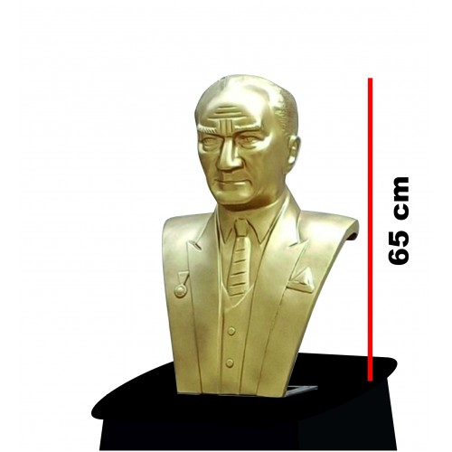 Atatürk Büstü Kravatlı 67cm Açık