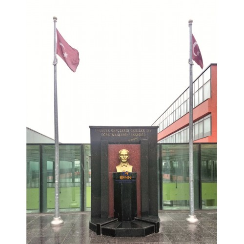 Atatürk Büstü Mermer Siyah Granit Kaide GEBZE